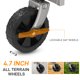 thumbnail image 5 of Zimtown Carro Plegable Carro Utilitario Plegable con Ruedas Todoterreno, Negro, Plateado, 5 of 10