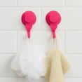 thumbnail image 5 of Strong Hold Vacuum Suction Cup Hooks Shower-Kitchen Walls Organizer Loofah Set of 2 Pink, 5 of 7