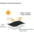 thumbnail image 3 of Heavy Duty Weather Resistant Folding Chair Covers in Classic Black Color, 3 of 9