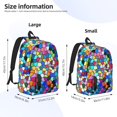 thumbnail image 3 of Yiaed Colorful Tie Dye Stained Glass 2 Print Backpack, Premium Laptop Backpack, Travel Backpack for Women, Lightweight Backpacks, Comfortable Back Pack-Small, 3 of 5
