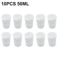 thumbnail image 1 of 10PCS Measuring Cup With Lid Transparent Plastic Graduated Measuring Cup 50ml, 1 of 9