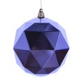 thumbnail image 1 of 8 in. Lavender Shiny Geometric Christmas Ornament Ball, 1 of 1