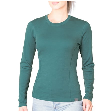 

MERIWOOL Womens Base Layer 100% Merino Wool Midweight Long Sleeve Thermal Shirt
