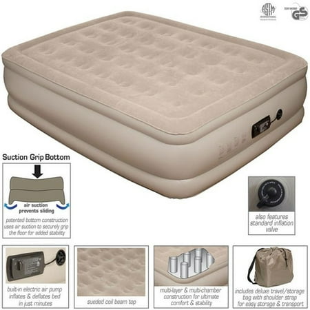 Upc 812461011927 Pure Comfort Raised Suede Coil Beam Top Air Bed