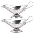 thumbnail image 2 of 2pcs Stainless Steel Gravy Boat 5oz Condiment Bowl Gravy Dispenser Sauce Container Pitcher, 2 of 5