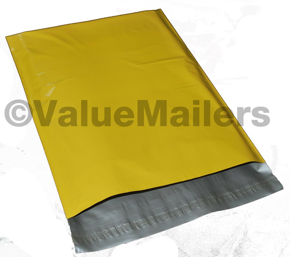 100 6x9 Yellow Poly Mailers Shipping Envelopes Couture Boutique Quality Bags 