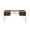 Gold, variant on ACME Yumia Glass Top Writing Desk in Gold and Clear Glass