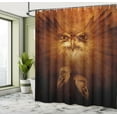 thumbnail image 5 of Ambesonne Animal Shower Curtain, Hawk Eagle Face Claws, 69"Wx84"L, Brown, 5 of 5