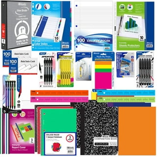 Trailmaker - 60 Piece, K-12 School Supplies Kit for Kids Includes  Notebooks, Folders, White Board, and More 
