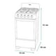 thumbnail image 4 of Estufa Mabe Piso 20 pulgadas Mercury EM5032BAPS1  Plata, 4 of 4