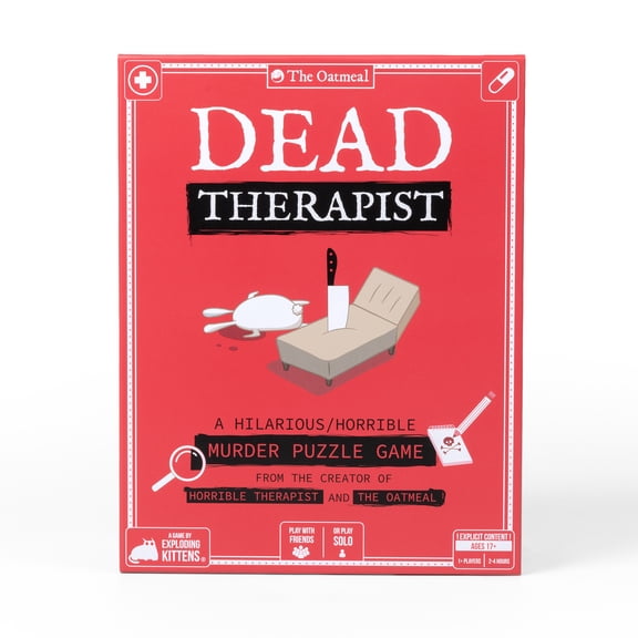 Dead Therapist: A Cartoon Murder Mystery Game for 1-99 players Ages 17