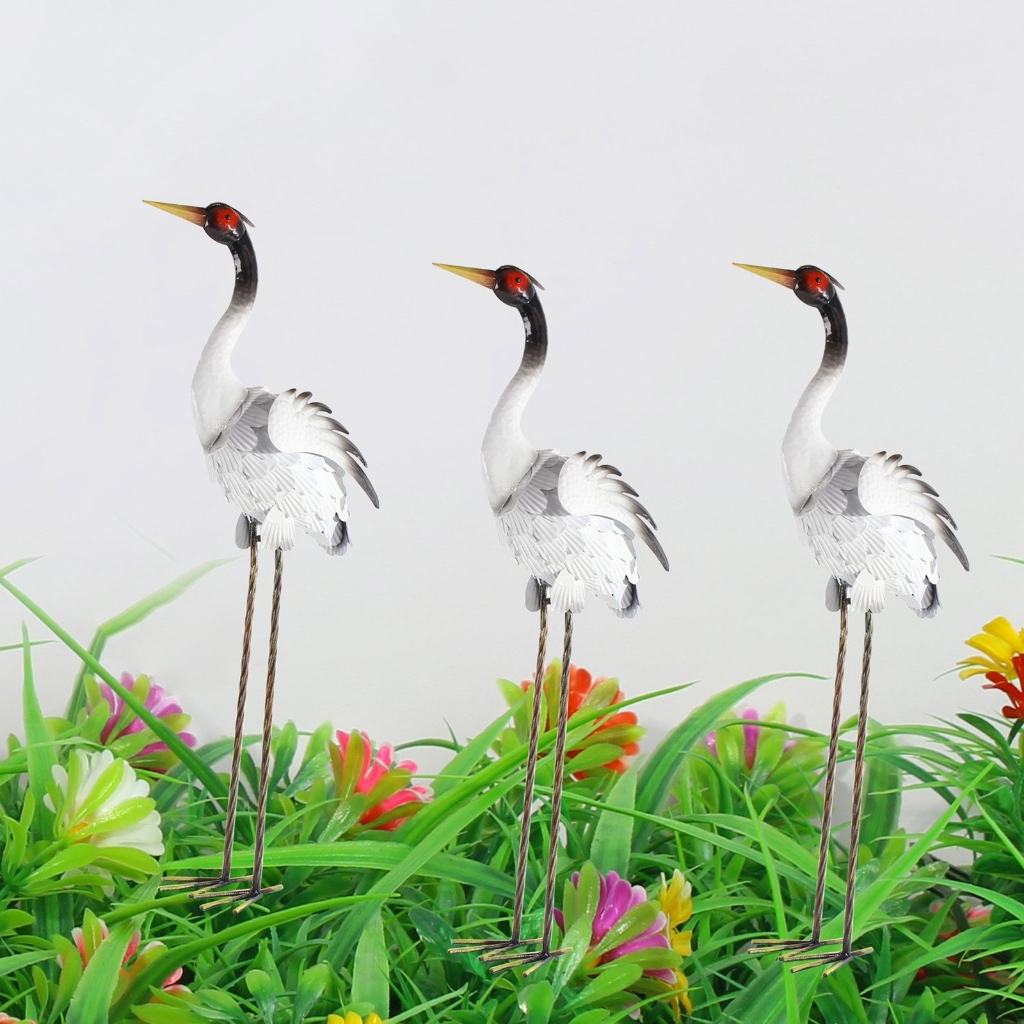 Naturalistic Artistic Garden Statues Metal Ornaments Fit for Outdoor Pond Decoration Patios Landscape Yard Embellishment