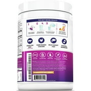 Vitauthority Multi Collagen Peptides Hydrolyzed Protein Powder with Hyaluronic acid & Vitamin C, Pink Lemonade, 9.7 oz