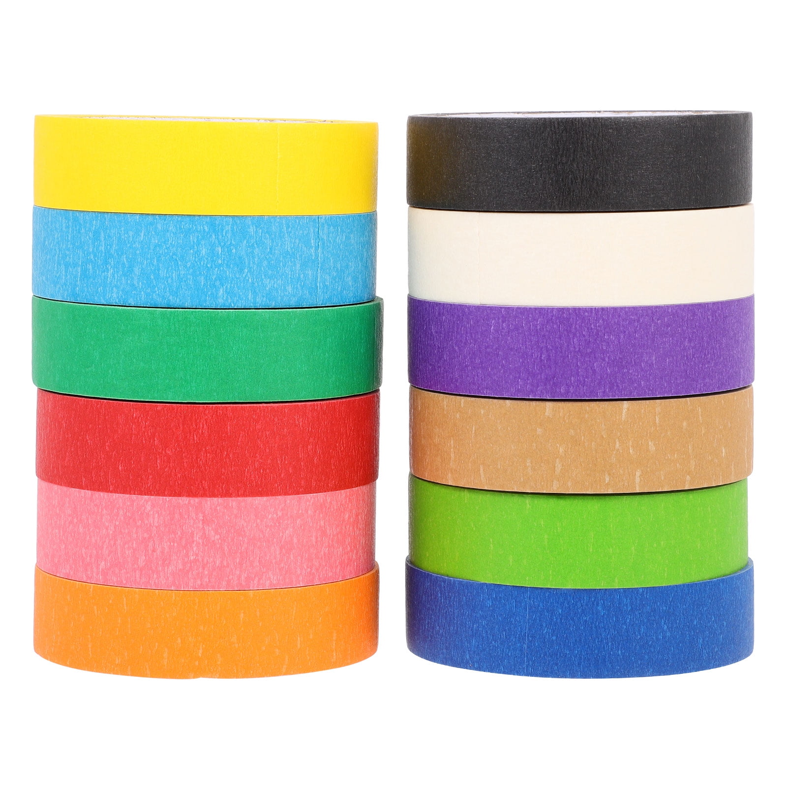 Colored Masking Tape,colored Painters Tape For Arts & Crafts, Labeling Or  Coding - Art Supplies For Kids (2.4cm X 20m)