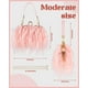 thumbnail image 2 of Bolso de mano Tessco para mujer, con plumas de avestruz, esponjosa, rosa, 2 of 6