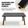 thumbnail image 6 of EAGLE PEAK Metal Patio Coffee Table, Rectangle Accent Table, Weather-Resistant Modern Outdoor Furniture, Black, 6 of 9