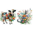 thumbnail image 1 of Kit Con Forma Especial Parcial 5D DIY Vaca 30x30cm, 1 of 7