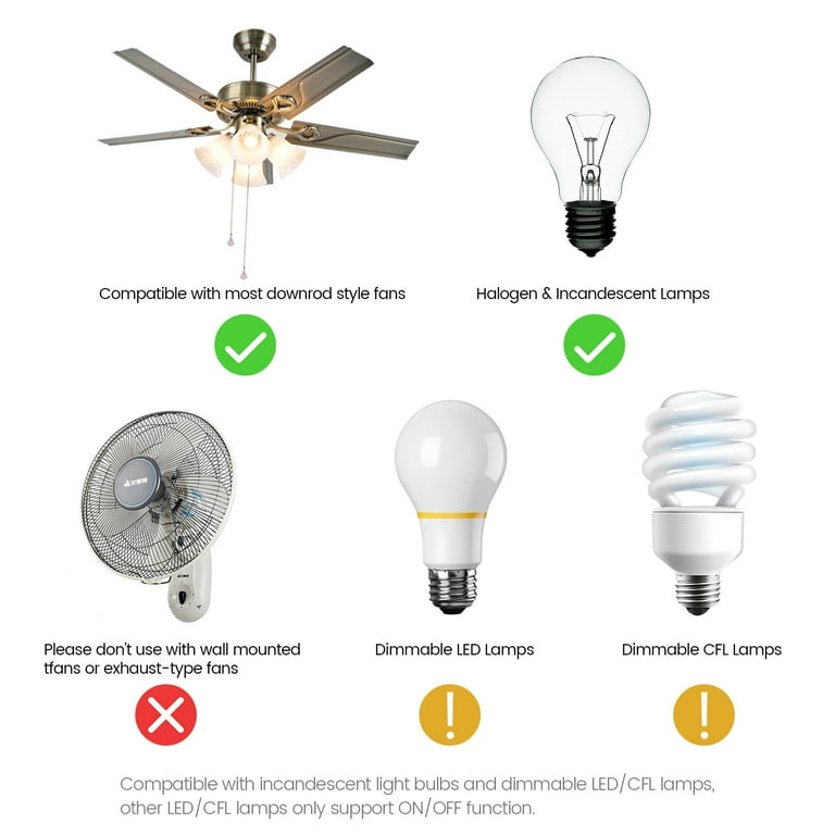 Universal Uc9050t Ceiling Fan Wall Remote Control Kit With Adjustable 3 Sd Light Dimmer Compatible Hampton Bay Harbor Breeze Hunter Com Universal Uc9050t Ceiling Fan Wall, Hunter Ceiling Fan Remote Light Dimmer