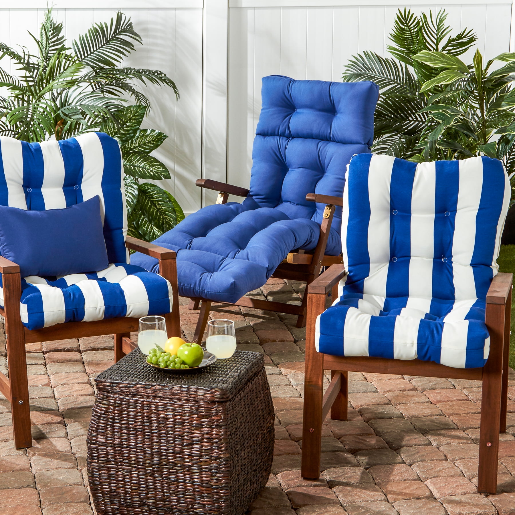 Greendale Home Fashions Seat & Back Outdoor Chair Cushion - Short