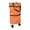 Orange, variant on LHWEN Foldable Shopping Bag with Wheels Portable Grocery Cart Large Capacity Trolley Bag for Laundry Grocery Shopping Travel Picnic and Lightweight Tote with Convenient Storage Easy-to-Maneuver