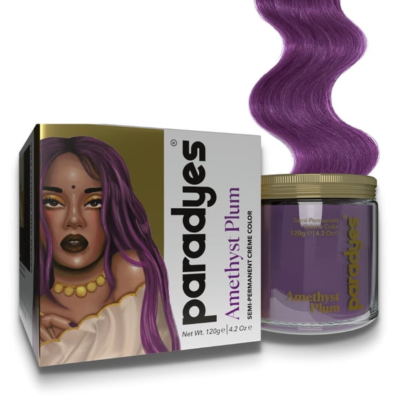 Paradyes Semi-permanent Amethyst Plum DIY Conditioner Based Hair Colour