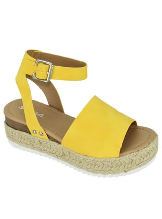 Soda yellow sandals store