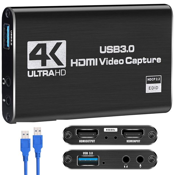 Mpow Audio 4K Video Capture Card, USB 3.0 HDMI Video Capture Device, Capture Adapter Video