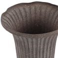 thumbnail image 3 of QUMIIRITY Classic Iron Flower Pot Urn Grey Rustic Style Garden 1Pack, 3 of 6