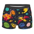 thumbnail image 4 of Goofa Dinosaurs in Space Printed Men's Boxer Briefs Underwear, Moisture-Wicking Underwear, Trunk,Soft and Breathable Cotton Underwear-XX-Large, 4 of 9