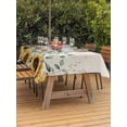 thumbnail image 2 of Outdoor Tablecloth with Umbrella Hole and Zipper, Sunflower Rectangle Table Cloth 60x120 Inch Waterproof Tablecloth, Yellow Floral Pastoral Botanical Leaves Rustic Picnic Table Cover for Patio, 2 of 7
