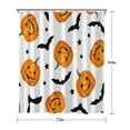 thumbnail image 5 of Halloween Pumpkin Bat Pattern Shower Curtain 72"x84" ,Bathroom Decorative Shower Curtains Set with 12 Hooks,Modern Waterproof Washable Shower Curtain, 5 of 6