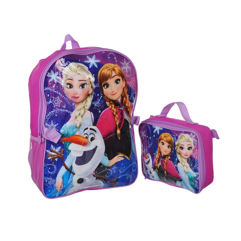 Frozen Backpack Lunch Box, Frozen Characters Lunch Bag