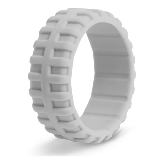 botthms Grey Rugged Silicone Ring