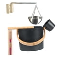 thumbnail image 1 of de accesorios para SPA con cubo de Sauna de 7L con temporizador de arena y reloj de arena práctico para sala de, 1 of 9
