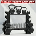 thumbnail image 5 of FISUP Dumbbell Weight Rack Steel Weight Storage Stand Only for Home Gym 450lbs Black, 5 of 10