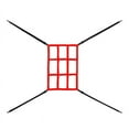 thumbnail image 1 of Strike Zone Target for Baseball Net Softball Adjustable Pitching Target for 7X7 Net Sold Only Central Target Strike Zone, 1 of 5