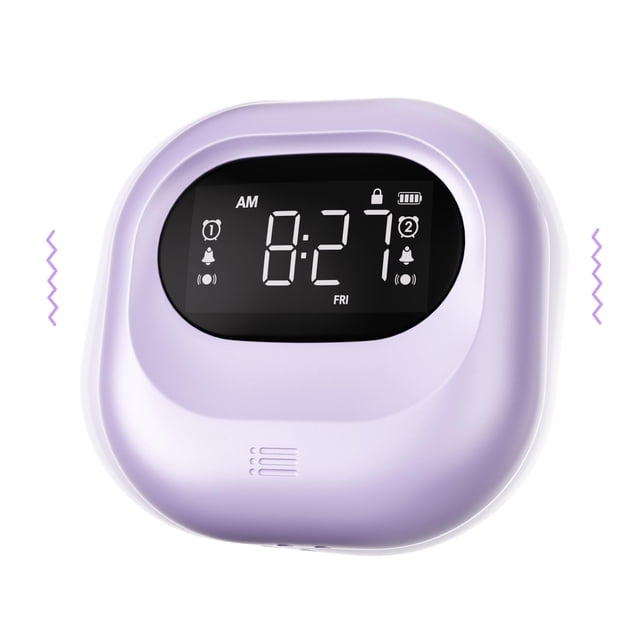Reloj Despertador Vibratorio Mesqool para Personas que Duermen Profundamente Recargable