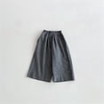 thumbnail image 2 of HAYIMI Children Boys Casual Wide Leg Pants Linen Blend Fine Stripe Loose Fit Comfortable Solid Color Trousers Kids Holiday Slacks, 2 of 4