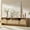 Natural Oak Fluted, variant on Papajet 70" Modern TV Stand for TVs Up to 80", Wood TV Console with Curved Profile Design & 2 Storage Cabinets for Living Room, Brown