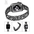 thumbnail image 5 of Gustave Bling Bracelet Bands Apple Watch Band 38mm 40mm Replacement Diamond Rhinestone Wristband Strap Compatible with iWatch Series SE 8 7 6 5 4 3 2 1 "Black", 5 of 9