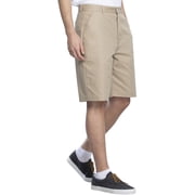 Real School Uniforms Adult Flat Front Shorts 62364, 30, Khaki