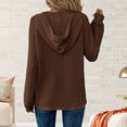 thumbnail image 4 of Xcmzpl Womens Hoodies Cute Solid Color Hooded Sweatshirt Athletic Sweater Tops Tunic Long Sleeve Shirts Early Fall Fashion, 4 of 7