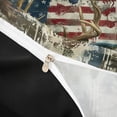 thumbnail image 4 of meiyoeat Watercolor Ink Deer Bass Fish Bedding for Men, Forest Animal US Flag Duvet Cover Full, Beige, Black Reversible, 3pcs, 1 Duvet Cover and 2 Pillowcases, 4 of 6