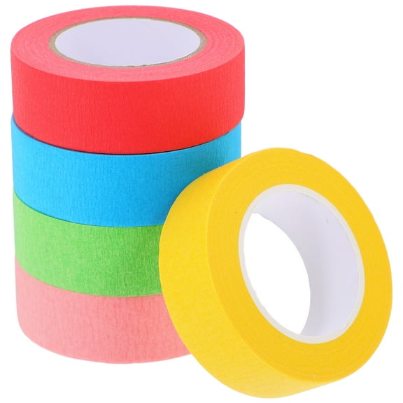 Colorful Masking Tape 20MM x 13M Red Yellow Light Green Light Blue Pink Each 1 Roll Unique