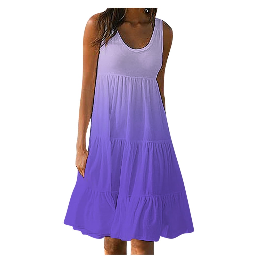 tiered beach dress