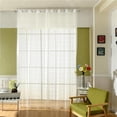 thumbnail image 3 of Exquisita Ventana Puerta Decoración Panel Ojal Cortina De Ventana Voile Drapeado Blanco BLESIY Cortina de cortinas, 3 of 8