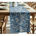 thumbnail image 2 of Vargottam Premium Cotton Table Runner - Lightweight Double Layer - Border Design - Machine Washable Farmhouse Table Decor - Floral, 2 of 6