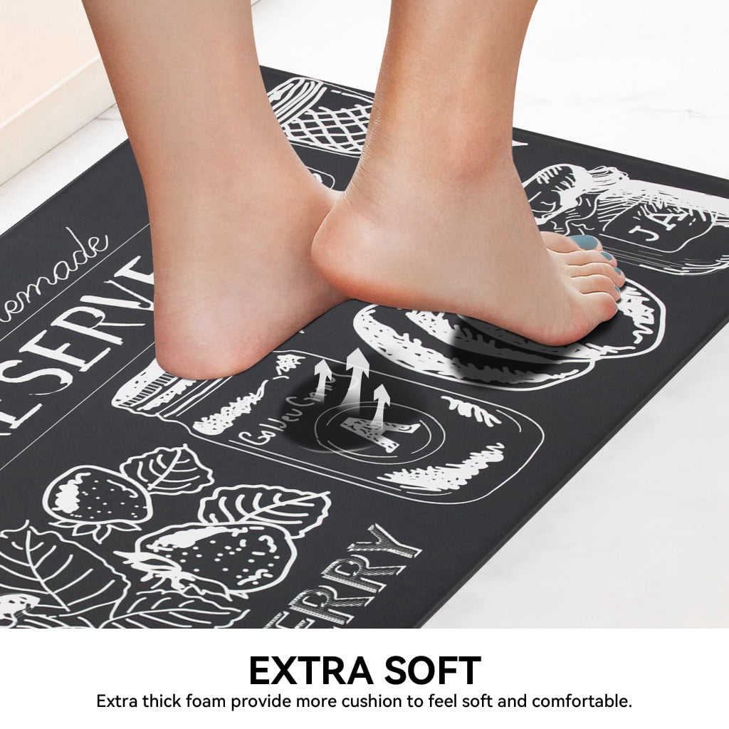 Ray Star Cushioned Kitchen Mat 19.7''x47.2'',0.31 Inch Thick Kitchen Matt for Standing