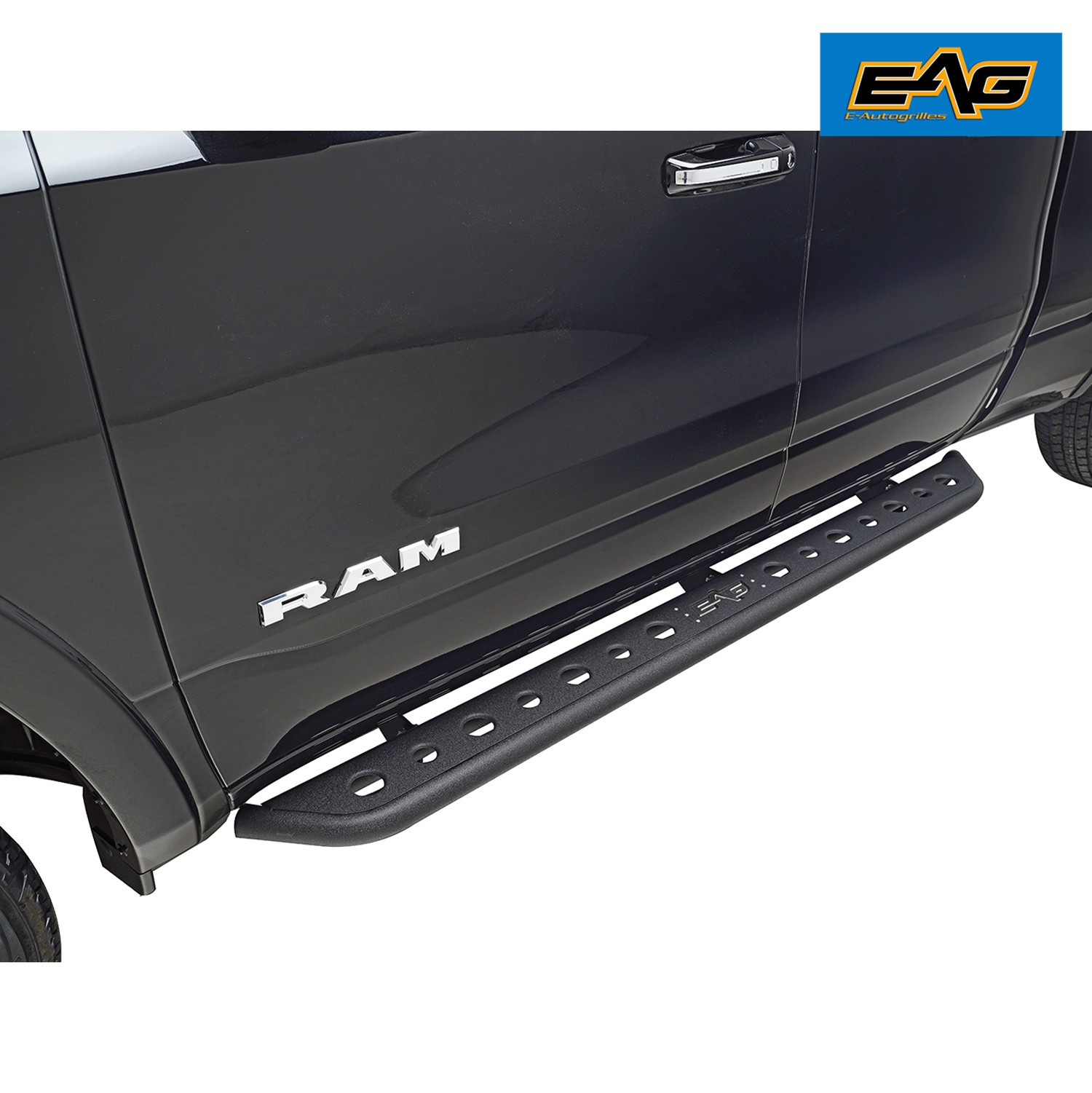 EAG Steel Running Boards Compatible with 20192020 Dodge Ram 1500 Quad