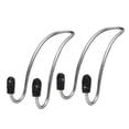 thumbnail image 1 of Two Diamond Inlaid Car Hooks Stainless Steel Multi-Function Car Seat Storage Car Hooks (Black), 1 of 5